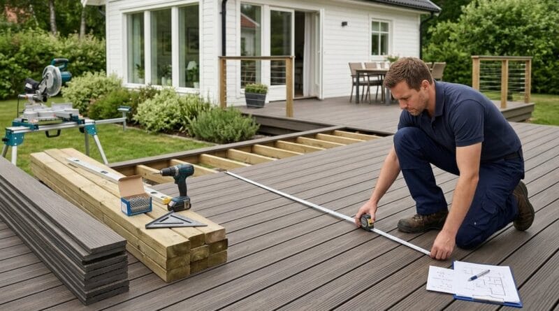 Kompositterrasse pris pr m2 hvad koster materialer og lægning