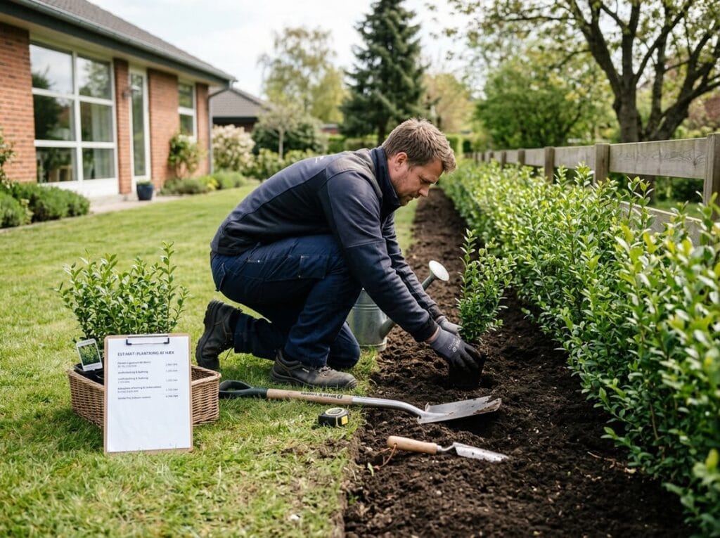 Plantning af hæk hvad koster planter og professionel hjælp