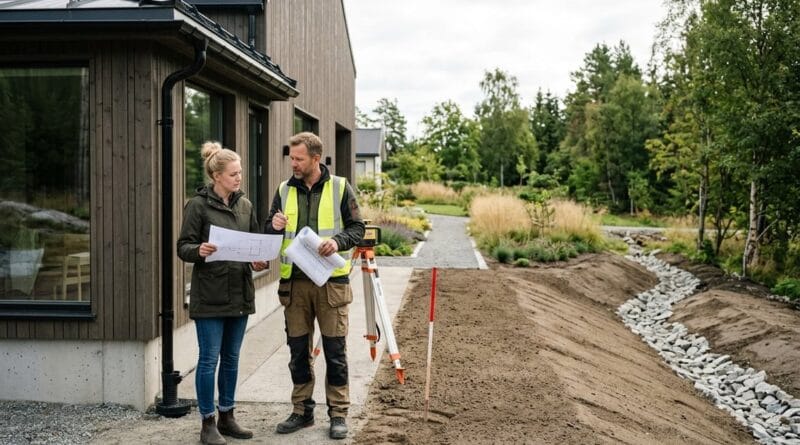 Sådan planlægger du terrænregulering omkring huset uden dyre jordfejl