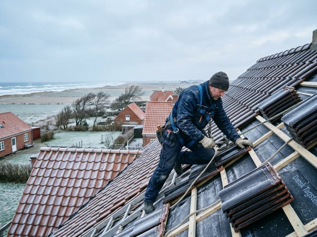 Vind og frost stiller særlige krav når taget skal renoveres i Nordjylland